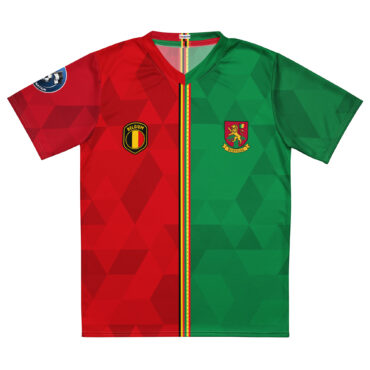 vue de face maillot football double nationalité Dual Nation Belgique Senegal
