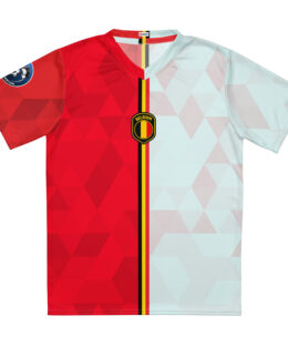 vue de face maillot football Dual Nation Belgique
