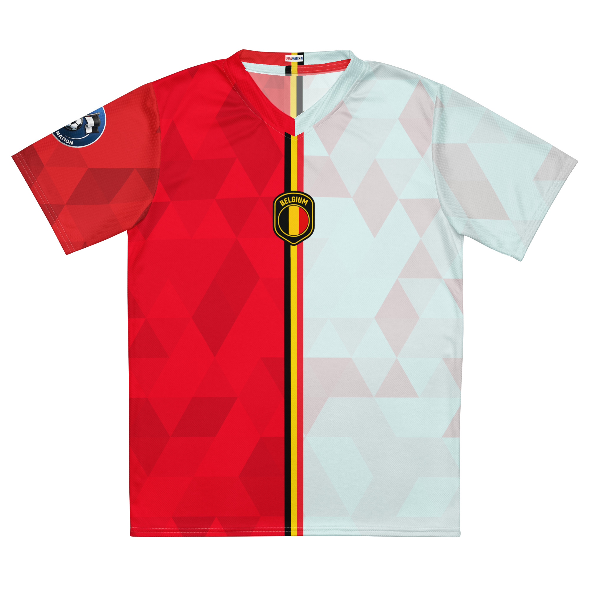 Maillot Belgique vue de face maillot football Dual Nation Belgique
