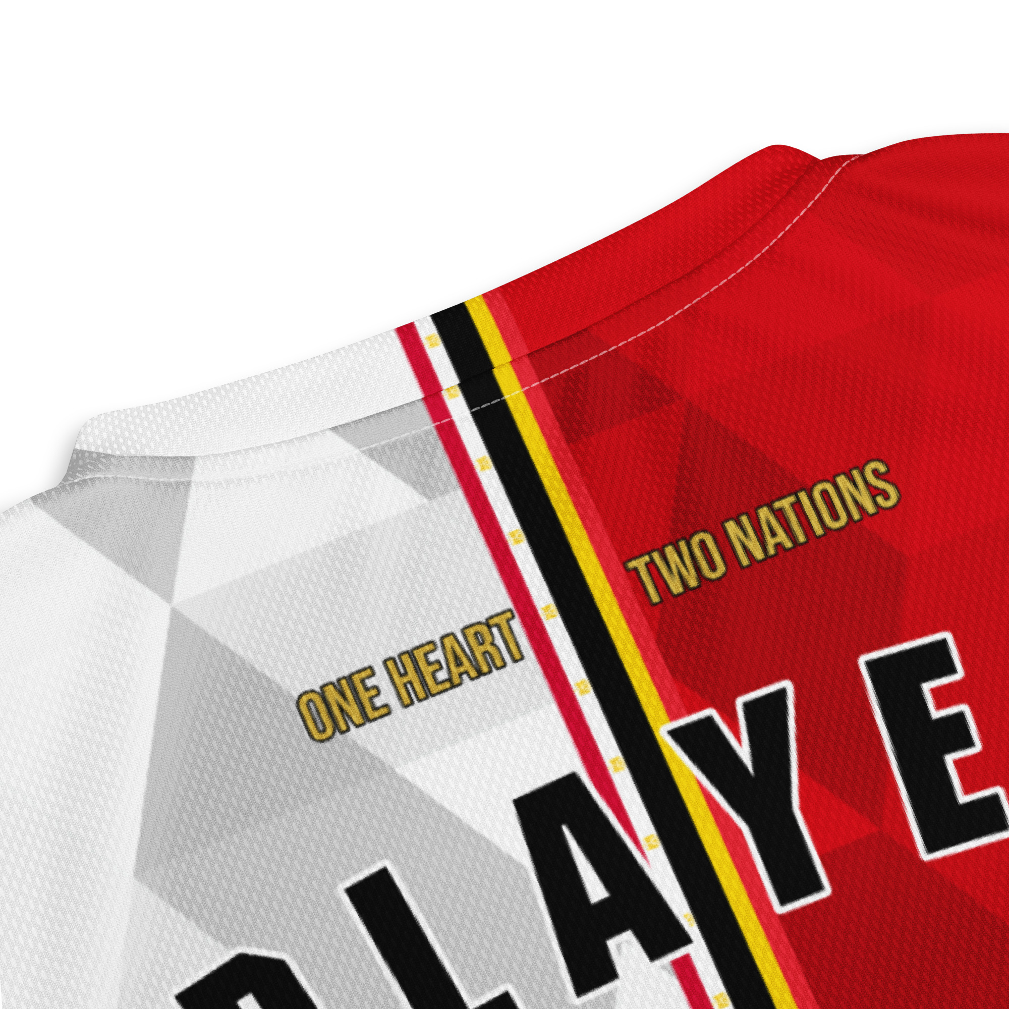 maillot-belgique-egypte-double-nationalite-detail-col-dos détail col dos maillot football double nationalité Dual Nation Belgique Egypte