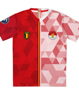vue de face maillot football double nationalité Dual Nation Belgique Indonesie