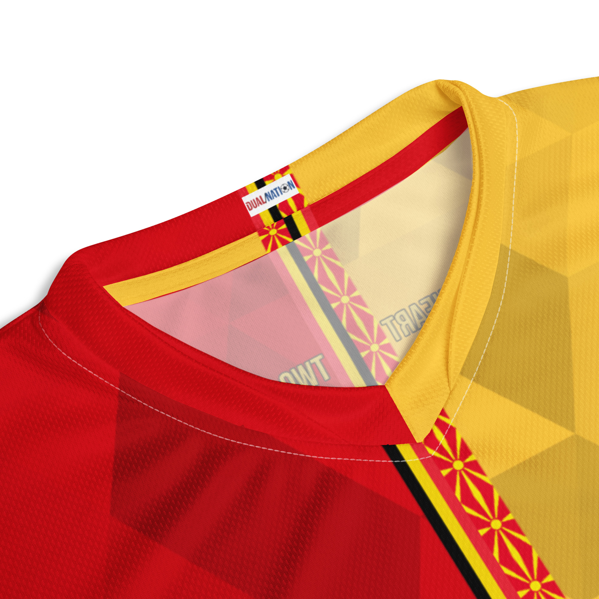 maillot-belgique-macedoine-double-nationalite-detail-col détail col maillot football double nationalité Dual Nation Belgique Macedoine