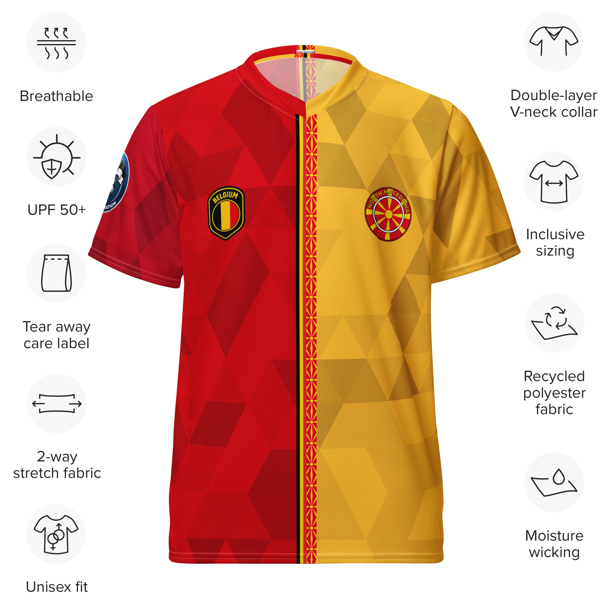 maillot-belgique-macedoine-double-nationalite-specificites spécificités maillot football double nationalité Dual Nation Belgique Macedoine