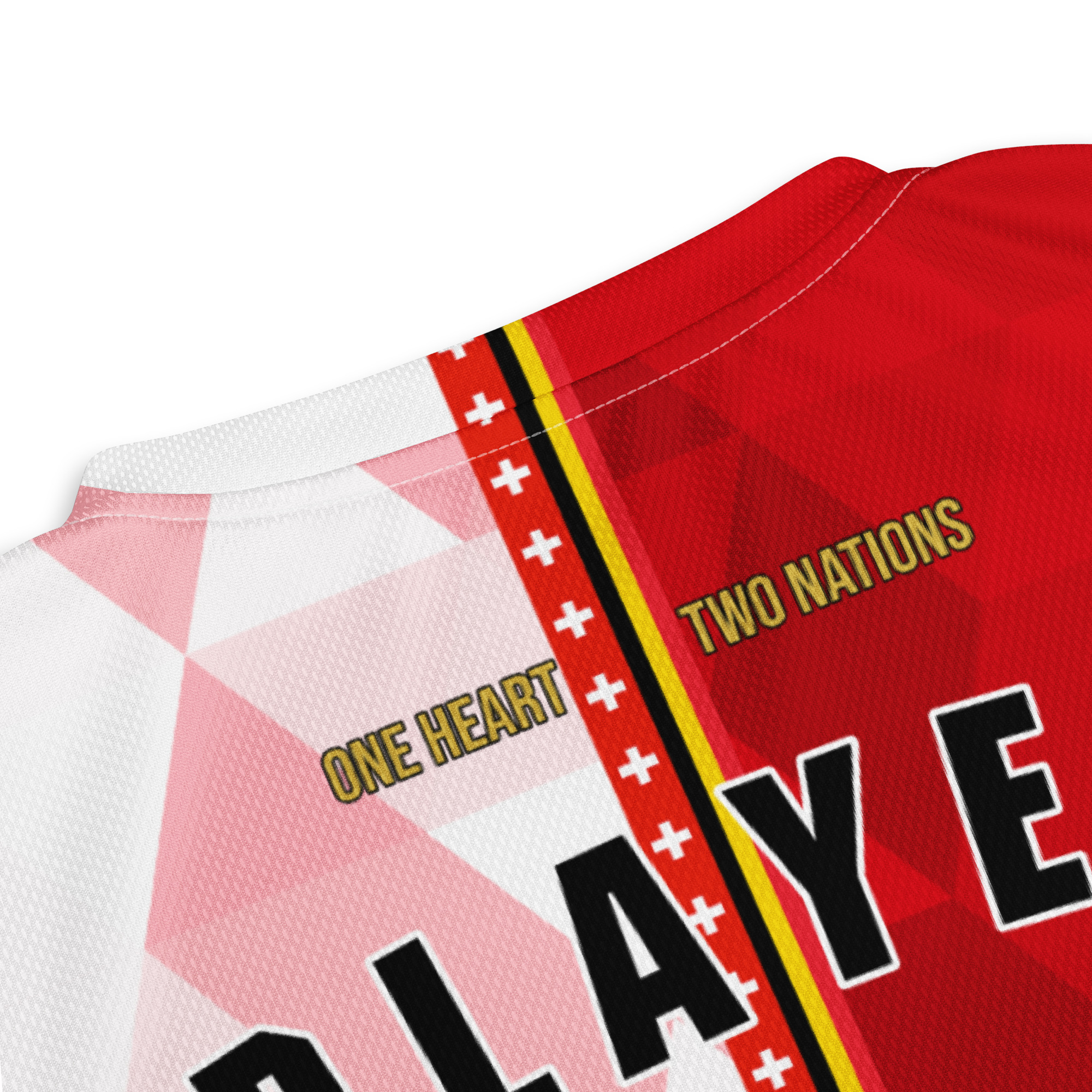 maillot-belgique-suisse-double-nationalite-detail-col-dos détail col dos maillot football double nationalité Dual Nation Belgique Suisse
