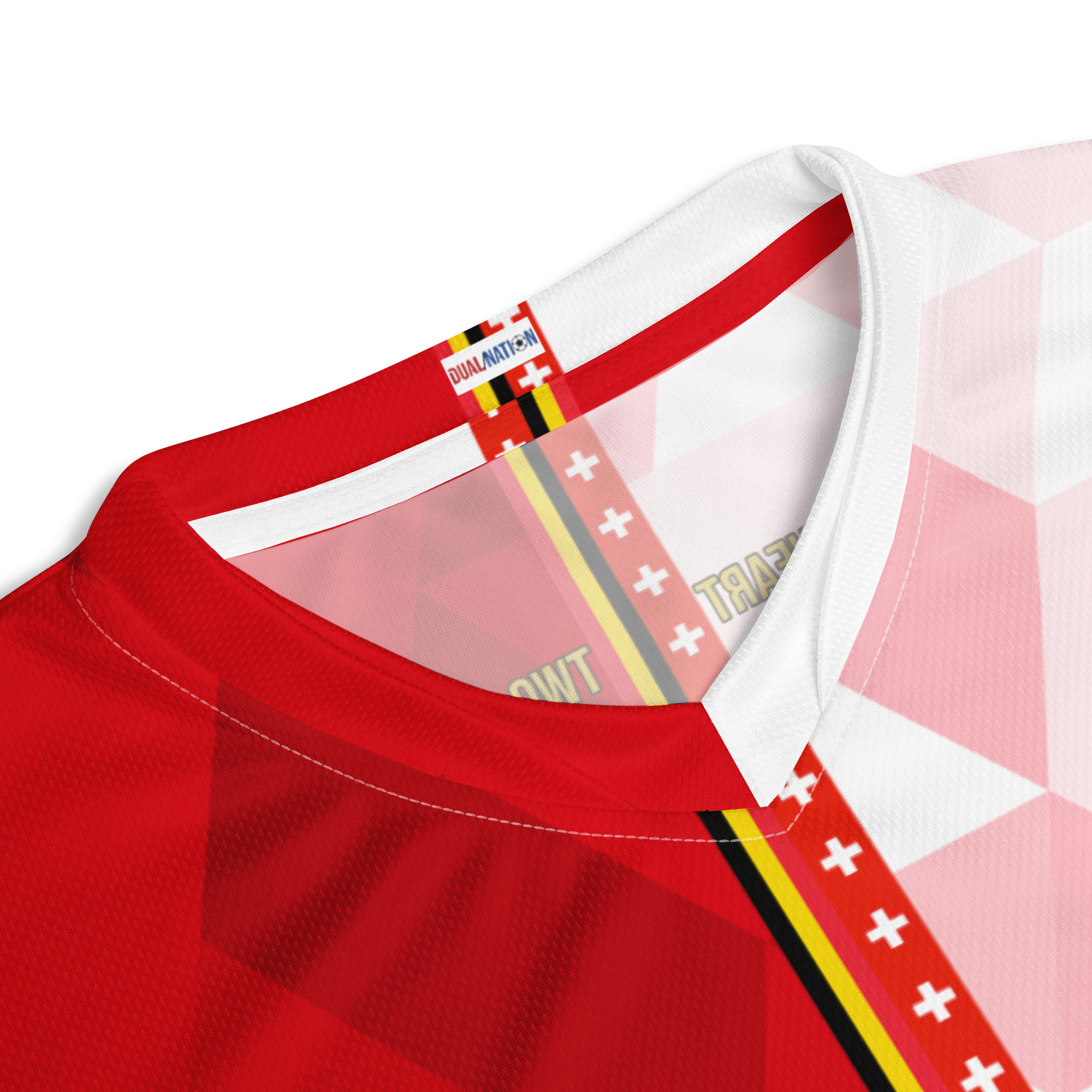 maillot-belgique-suisse-double-nationalite-detail-col détail col maillot football double nationalité Dual Nation Belgique Suisse