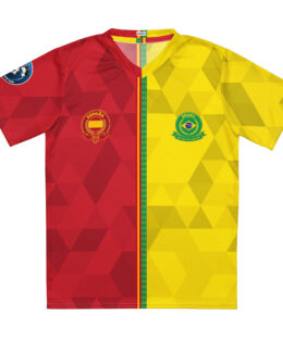 vue de face maillot football double nationalité Dual Nation Espagne Bresil