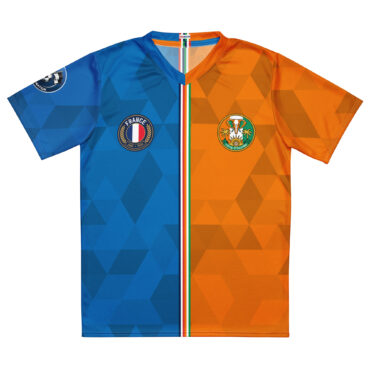 vue de face maillot football double nationalité Dual Nation France Cote-D-Ivoire
