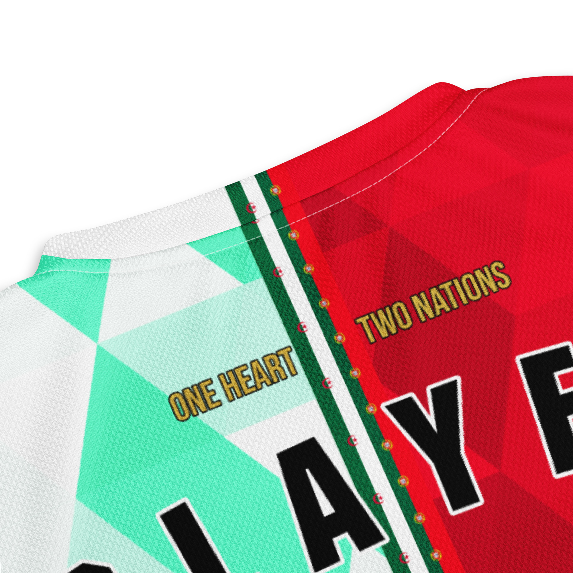 Maillot Portugal Algérie Col Dos détail col dos maillot football double nationalité Dual Nation Portugal Algerie