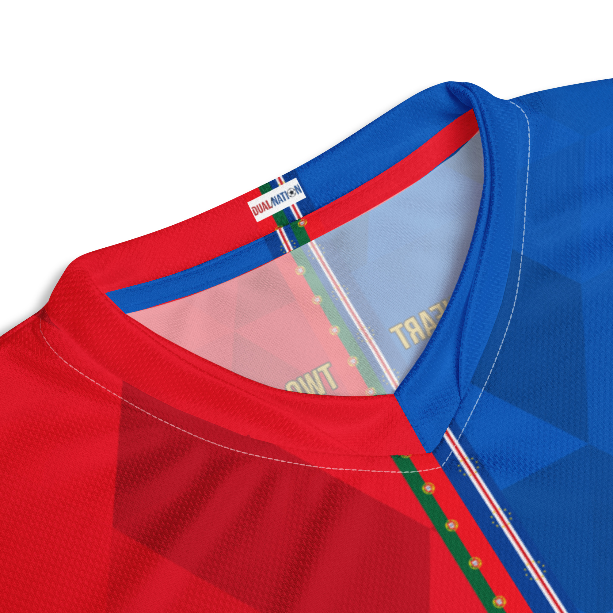 maillot-portugal-cap-vert-double-nationalite-detail-col détail col maillot football double nationalité Dual Nation Portugal Cap-Vert