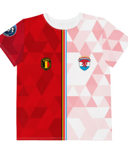 vue de face tshirt football double nationalité Dual Nation Belgique Luxembourg