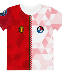 vue de face tshirt football double nationalité Dual Nation Belgique Panama
