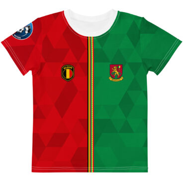 vue de face tshirt football double nationalité Dual Nation Belgique Senegal