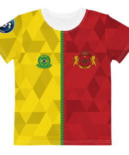 vue de face tshirt football double nationalité Dual Nation Bresil Maroc