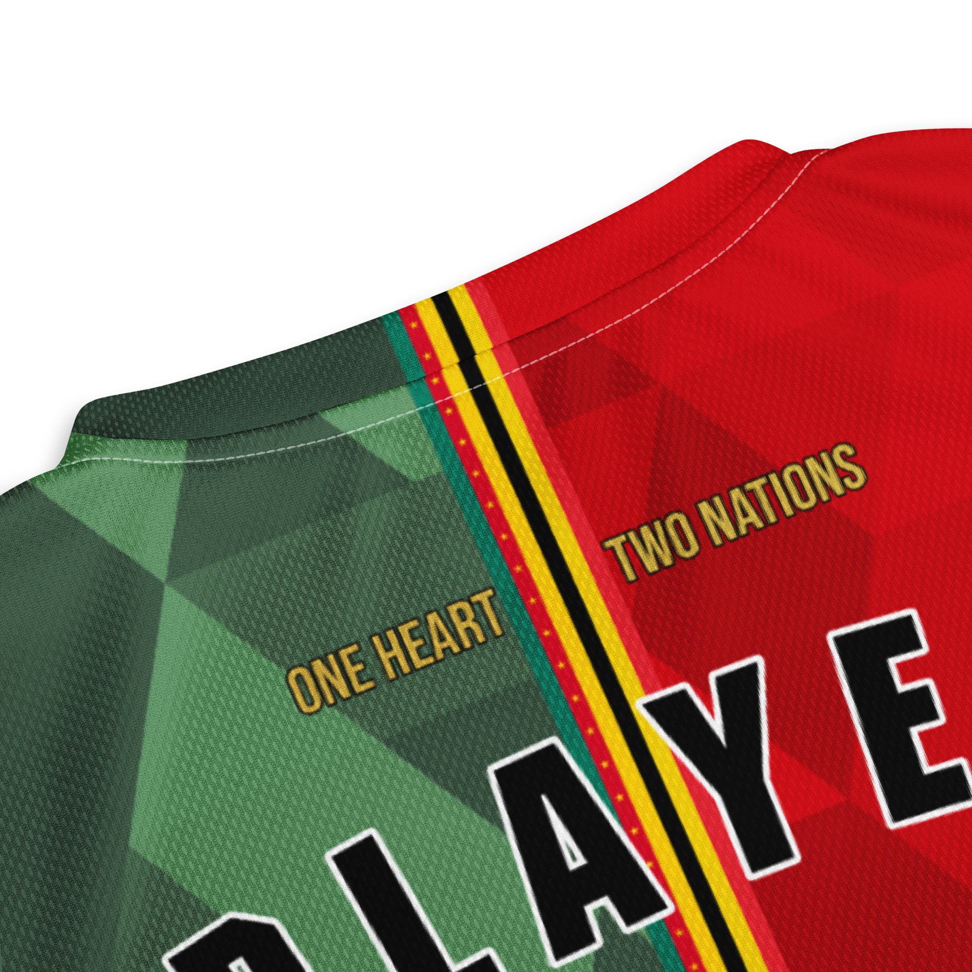 maillot-belgique-cameroun-double-nationalite-detail-col-dos détail col dos maillot football double nationalité Dual Nation Belgique Cameroun