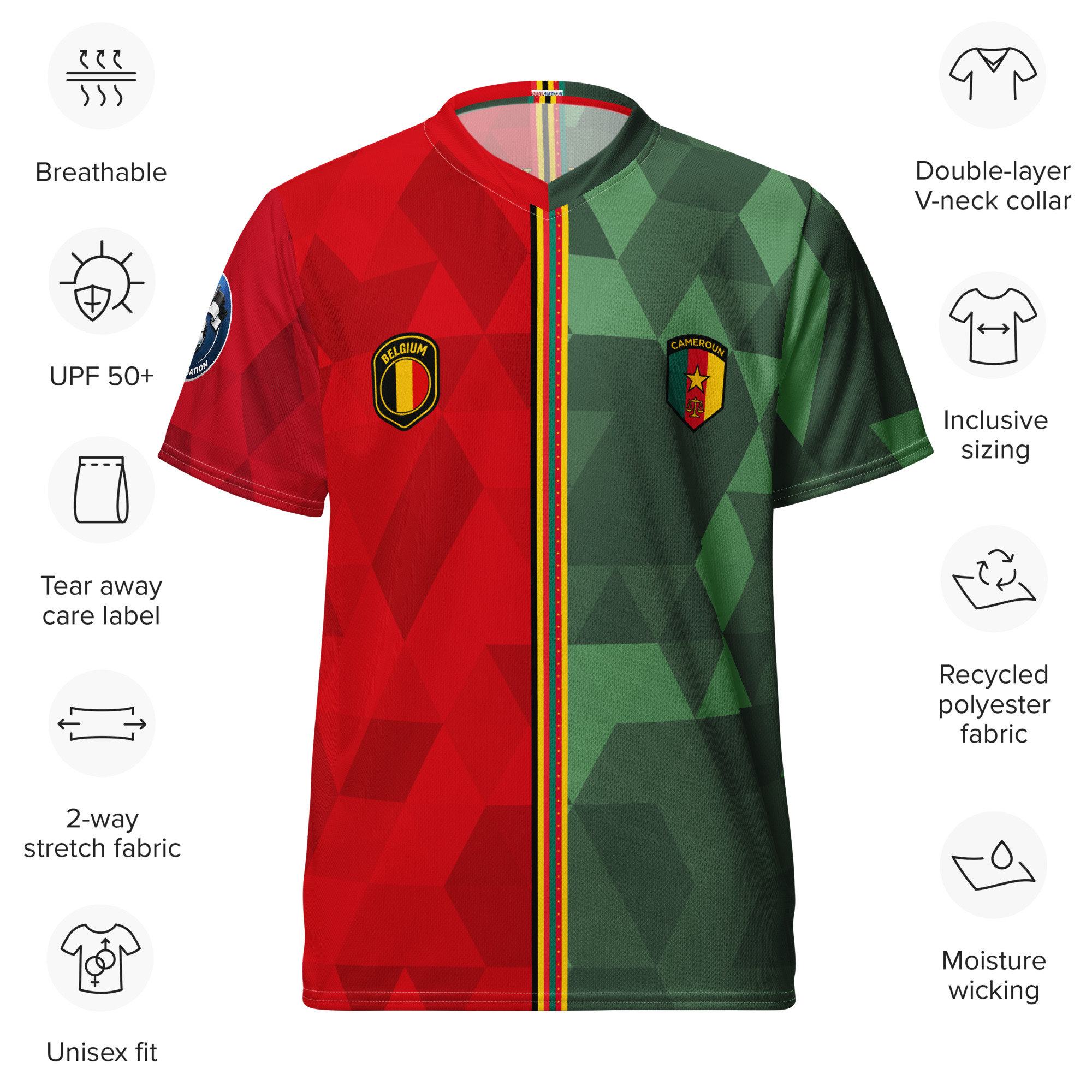 maillot-belgique-cameroun-double-nationalite-specificites spécificités maillot football double nationalité Dual Nation Belgique Cameroun