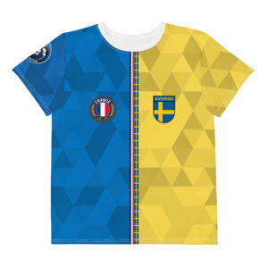 vue de face tshirt football double nationalité Dual Nation France Suede