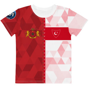 vue de face tshirt football double nationalité Dual Nation Maroc Turquie
